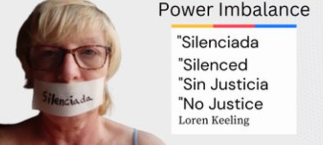 silenced in a verbal hearing